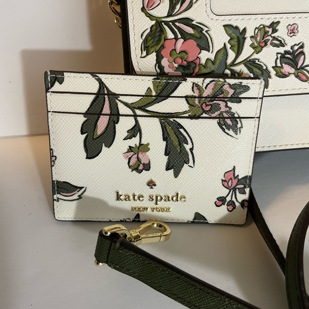 Kate Spade Floral Crossbody and Cardholder - Picture 7 of 8